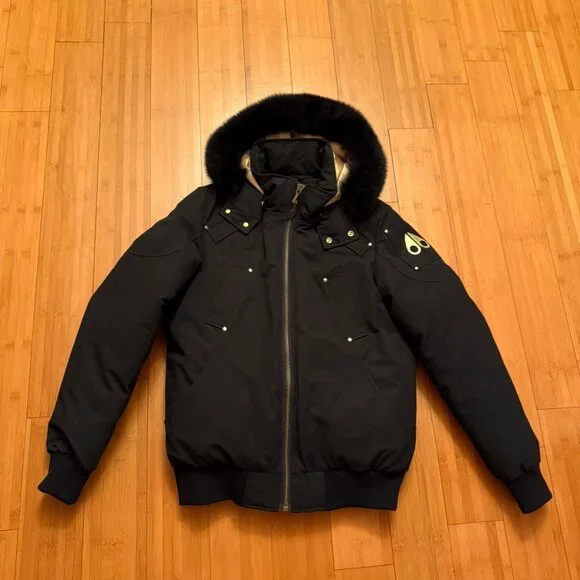 Moose knuckles GOLD BALLISTIC BOMBER FUR Black